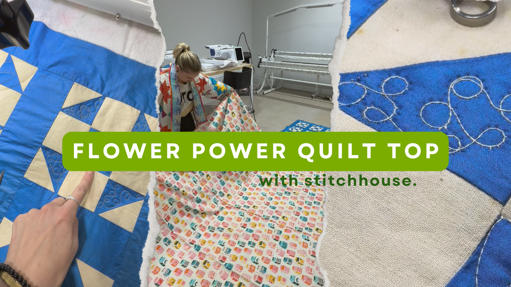 Flower Power Quilt Top with Stitchhouse! | Easy Quilting